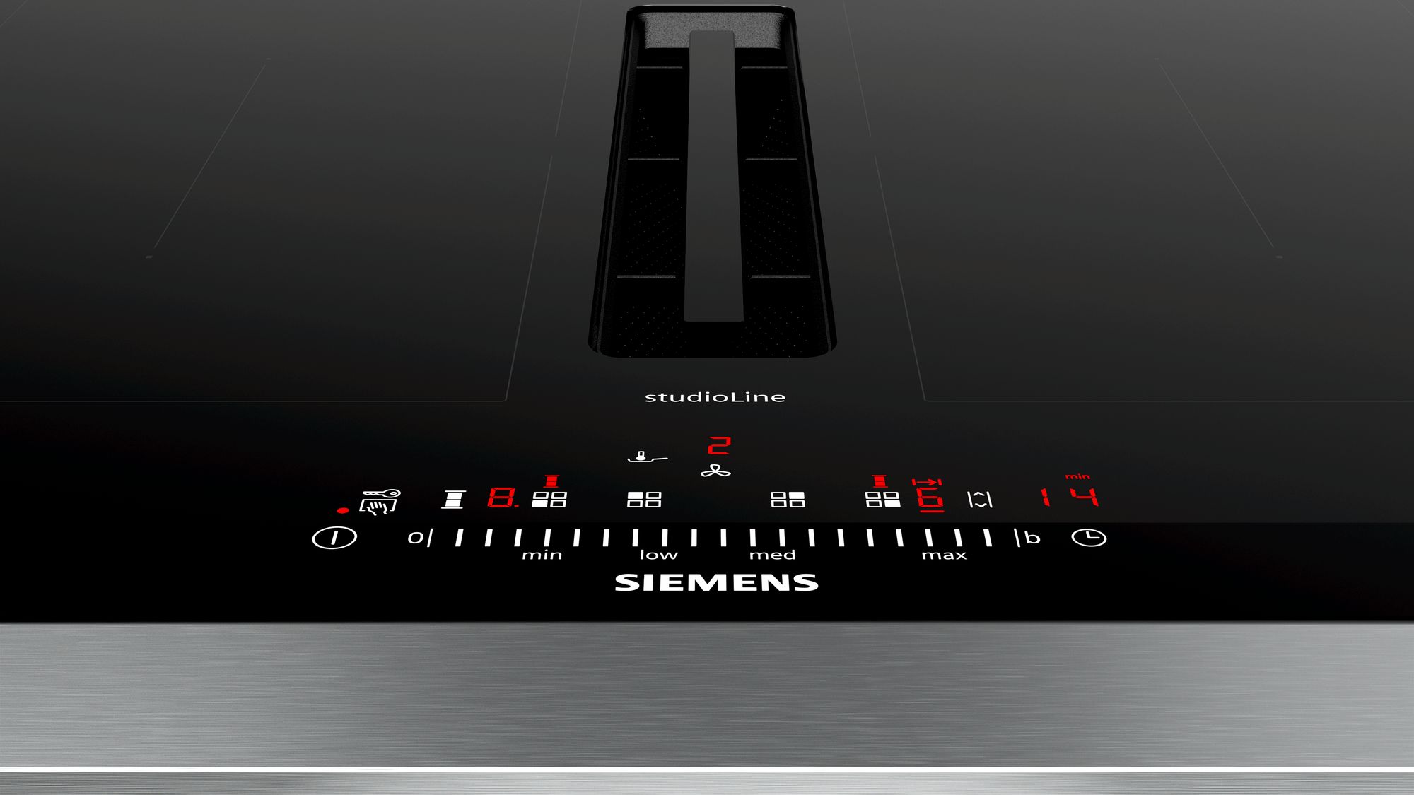 Siemens Studioline Induktions-Kochfeld mit Dunstabzug 70 cm Rahmen aufliegend iQ500 ED777FQ25E