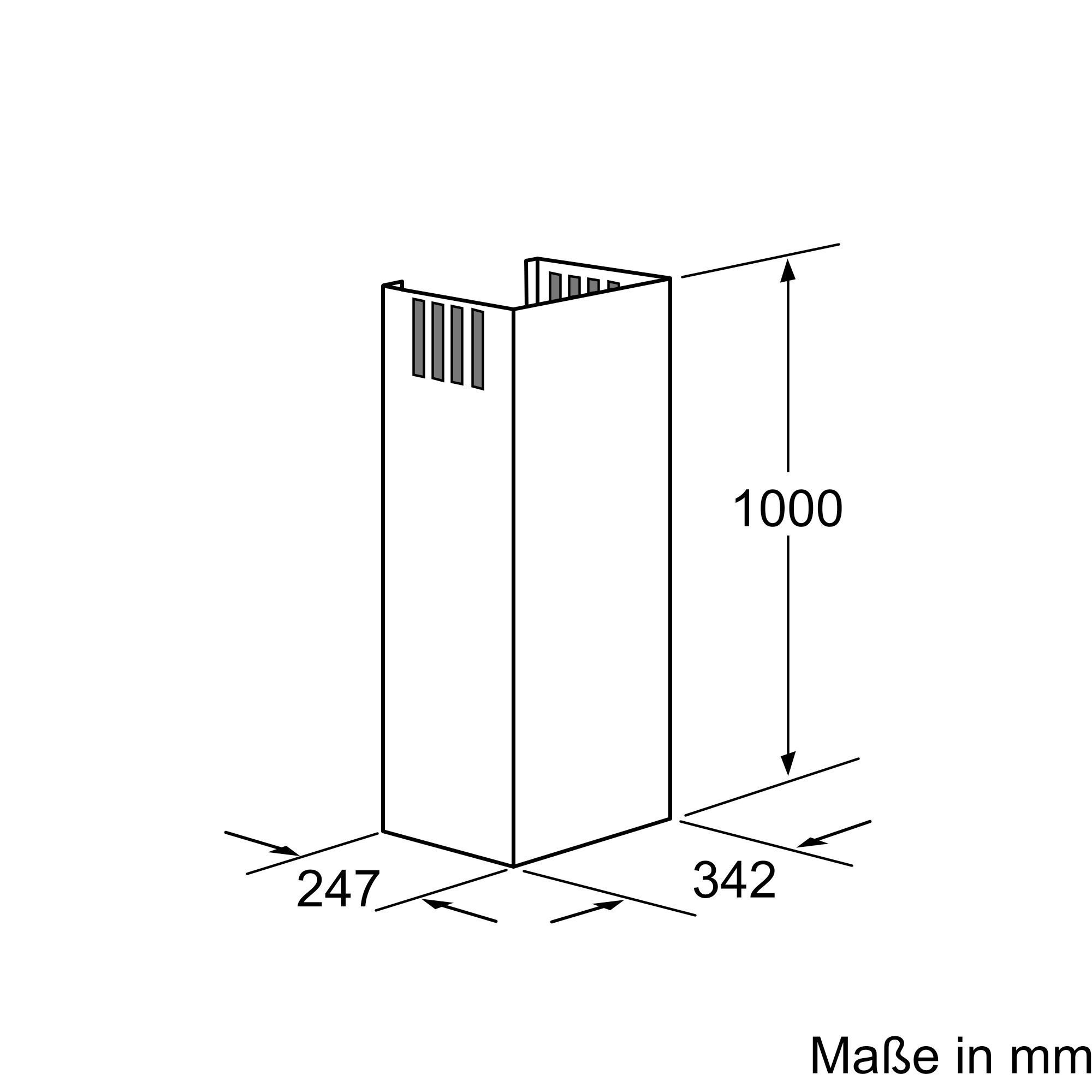 Bosch DHZ1223 Kaminverlängerung 1000 mm