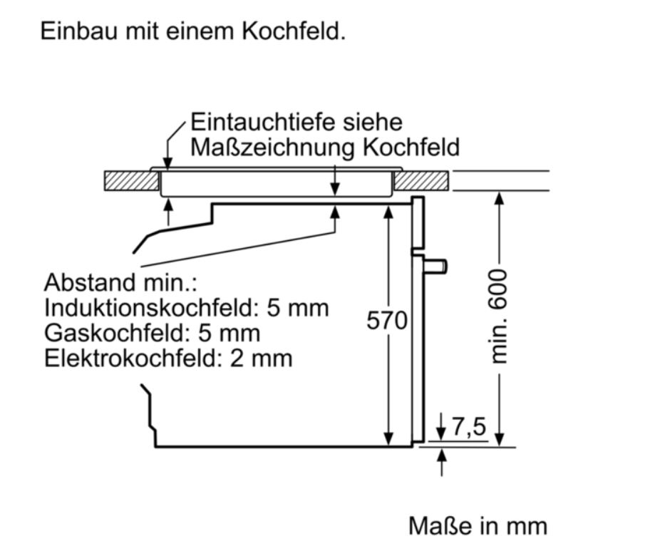 Siemens Einbauherd Edelstahl HE378HBS0