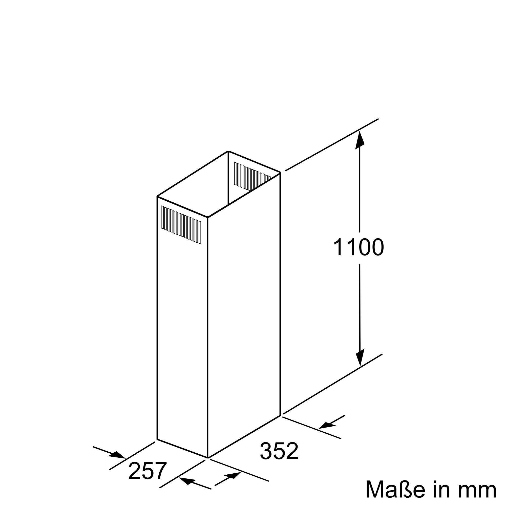 Bosch DHZ1246 Kaminverlängerung 1100 mm