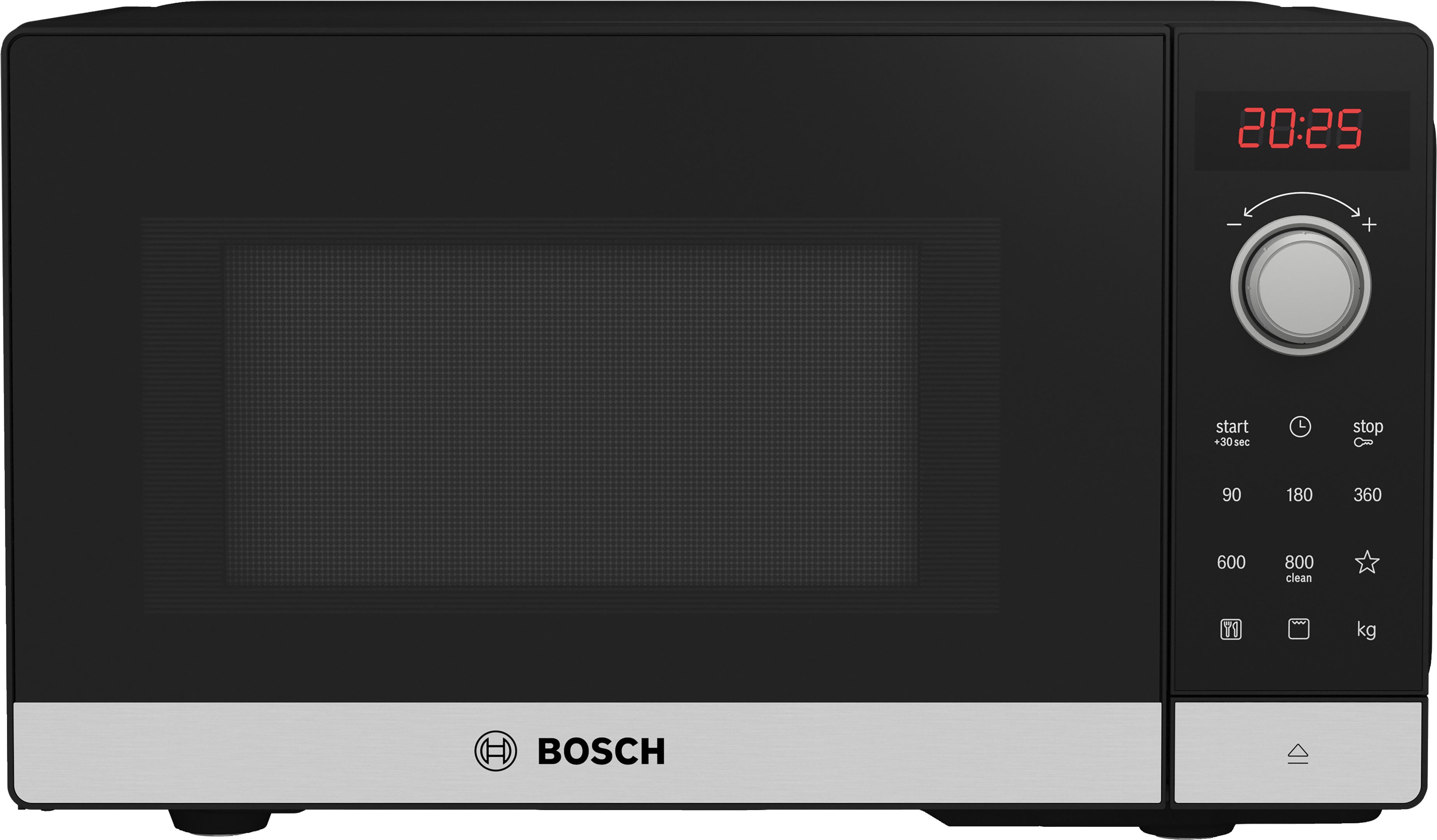 Bosch Freistehende Mikrowelle 44 x 26 cm Edelstahl FEL023MS2