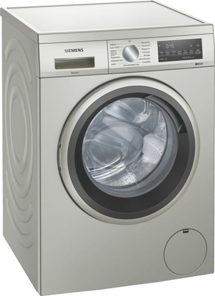 Siemens Waschmaschine iQ500 unterbaufähig Frontlader 9kg Silber WU14UTS9
