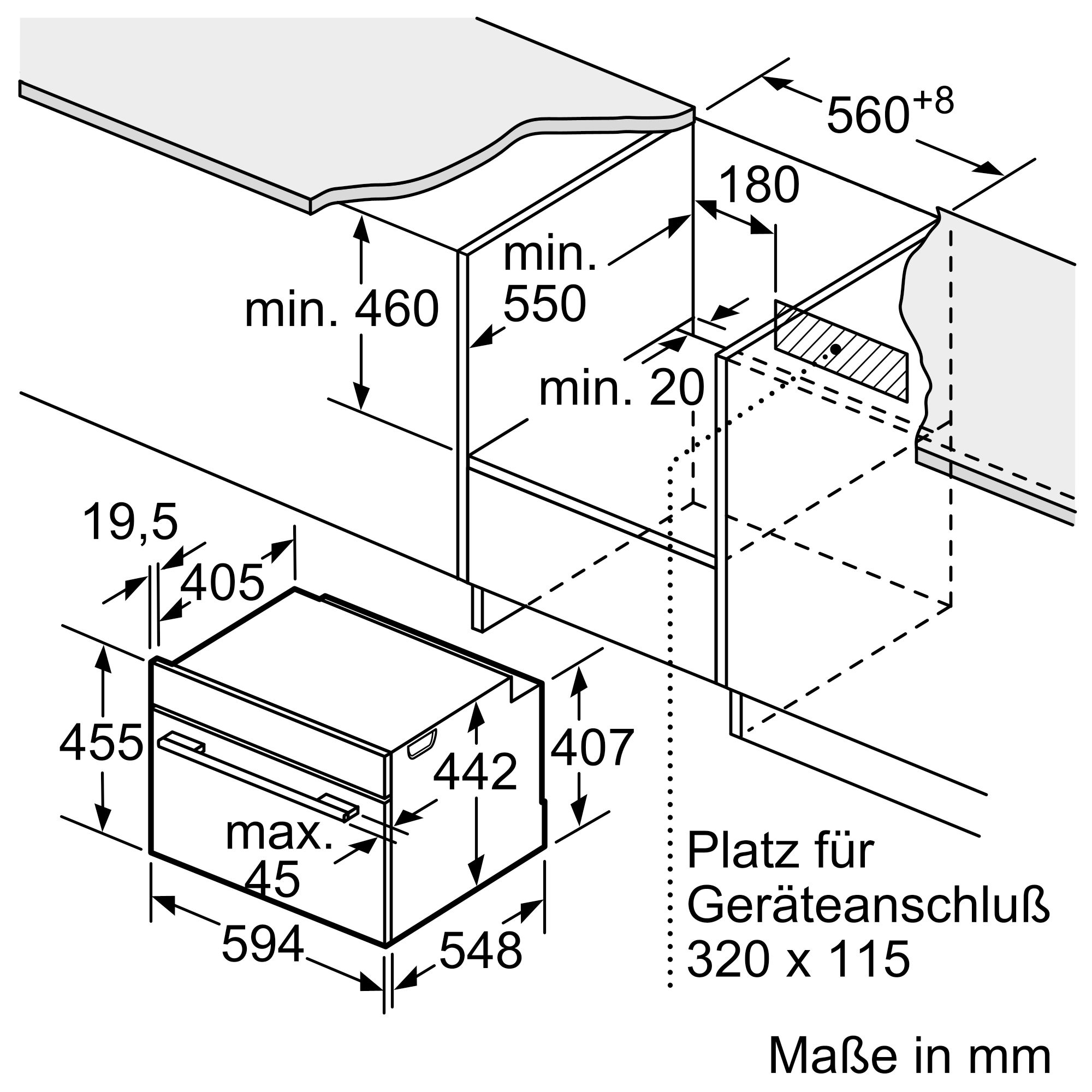 Siemens Einbau-Kompaktdampfbackofen 60 x 45 cm CS736G1B1