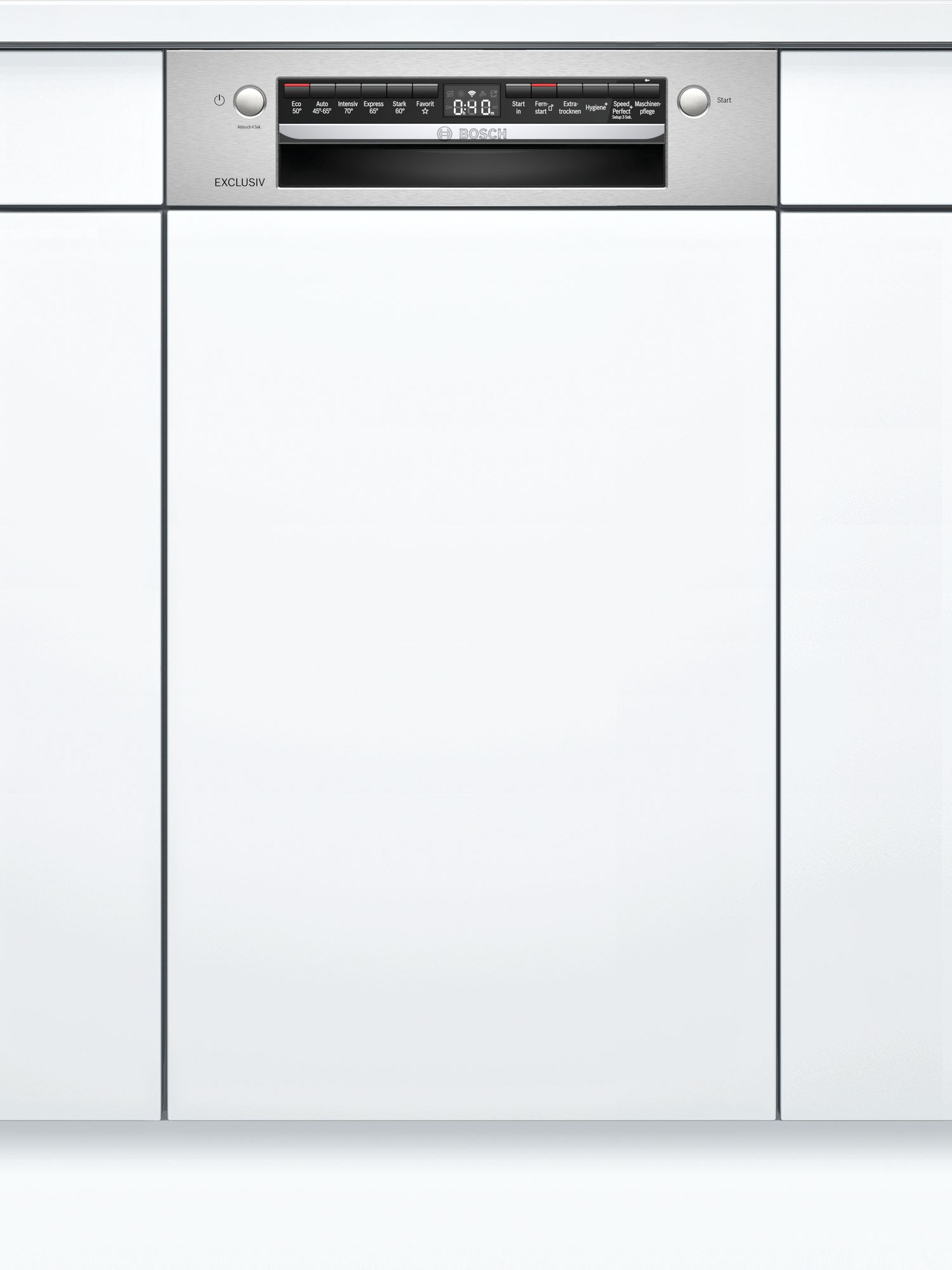 Bosch EXCLUSIV Geschirrspüler teilintegriert 45 cm Edelstahl SPI6ZMS00D