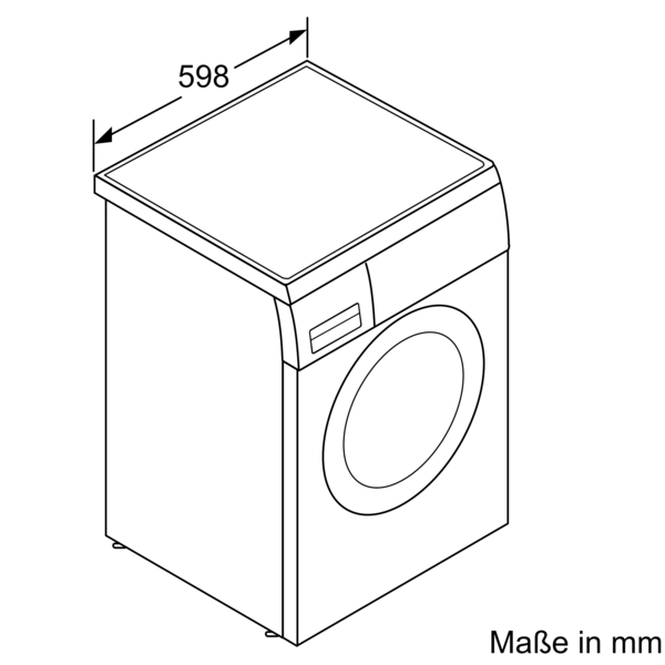 Siemens Waschmaschine iQ500 unterbaufähig Frontlader 9kg Weiß WU14UT41