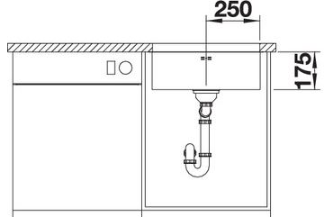 Blanco SUPRA 500-U Edelstahlspüle  Bürstfinish 518205