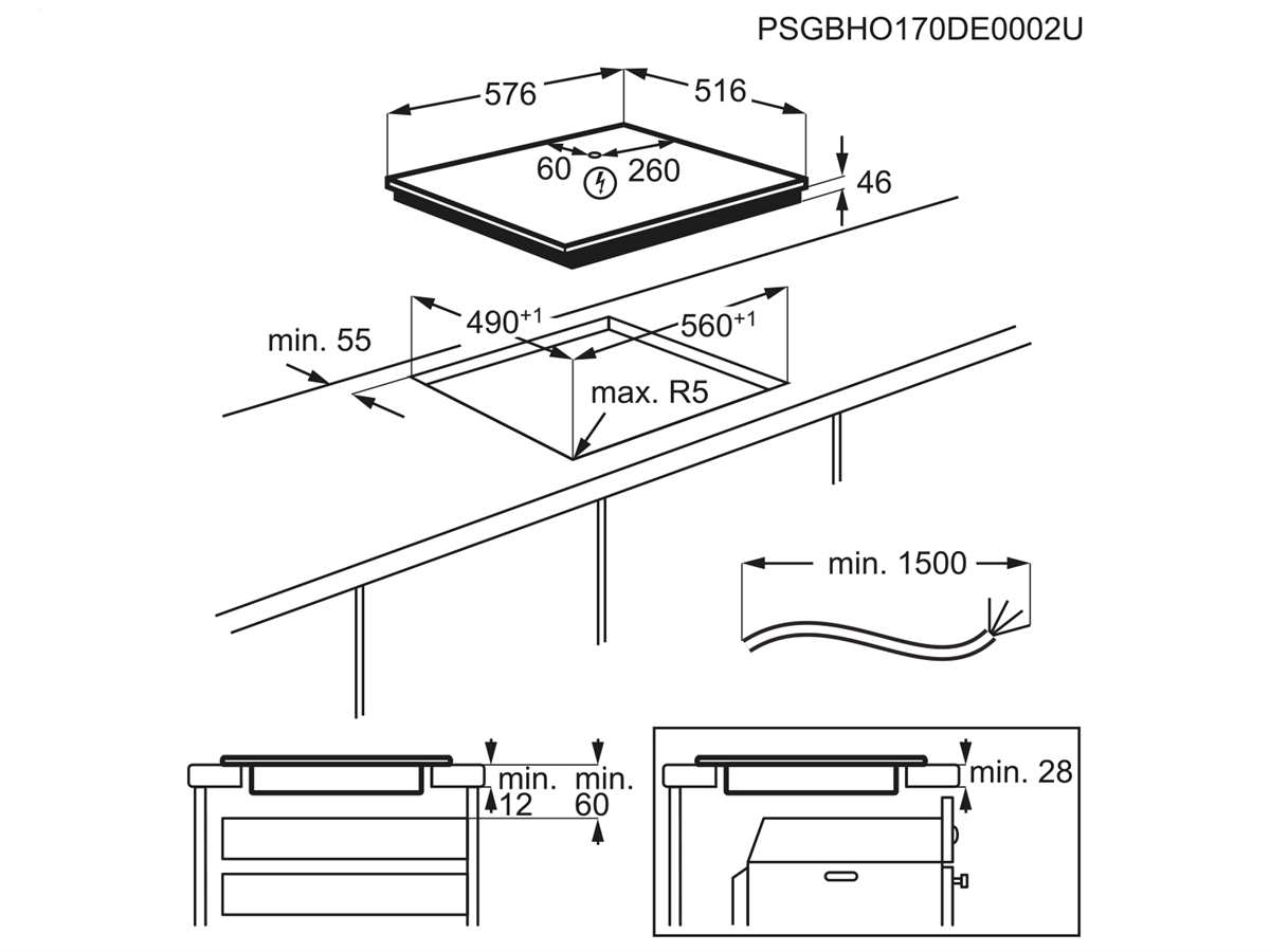 AEG Induktions Kochfeld IKE64471XB