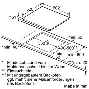 Siemens Induktions-Kochstelle 60cm Edelstahl EH675LFC1E