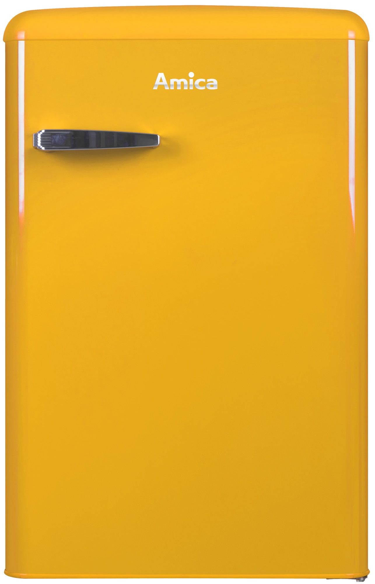 Amica Freistehender Kühlschrank mit Gefrierfach 88 cm Gelb KS15613Y
