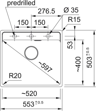 Franke Spülbecken Maris MRG 210-52 Fragran. Bl.matt 1350683048