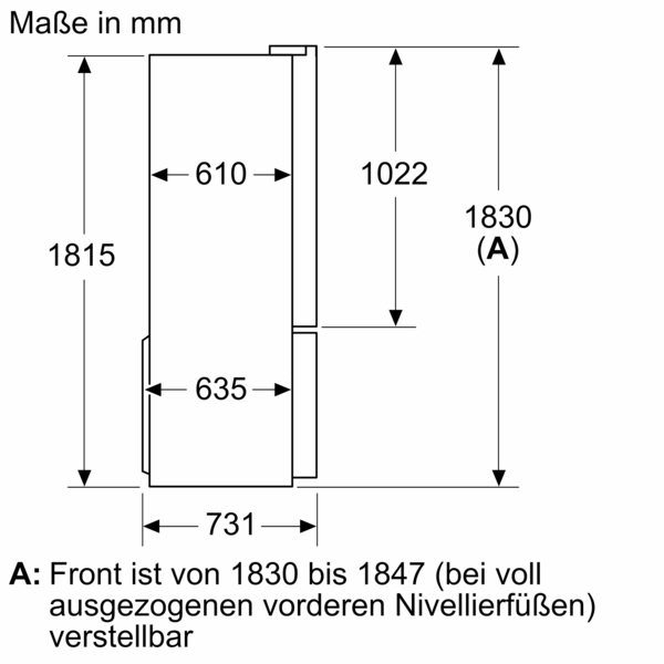 Bosch Kühl-Gefrierkombination mehrtürig 183x91 cm Edelstahl ( mit Antifingerpint )