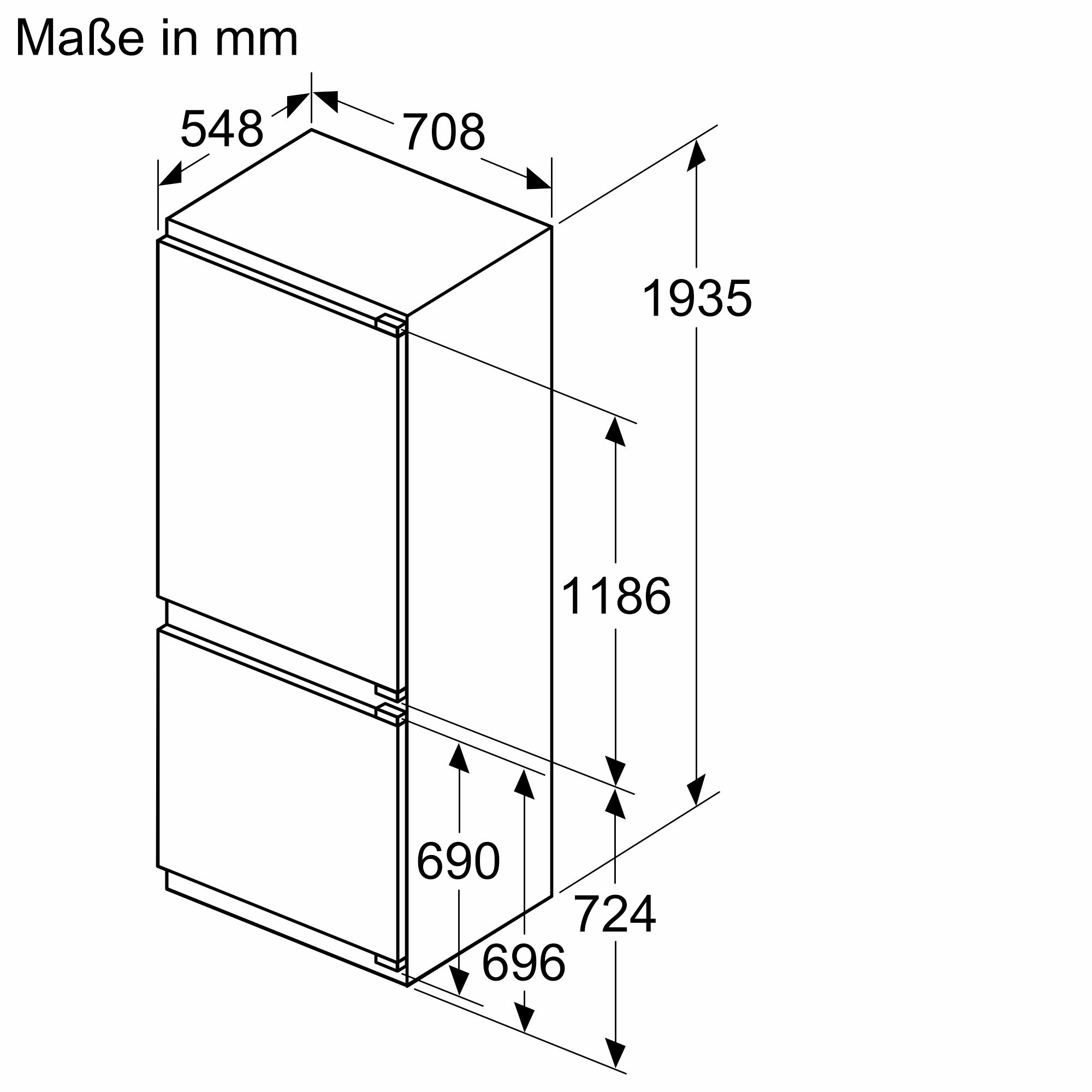 Siemens Einbau-Kühl-Gefrier-Kombination KB96NVFE0