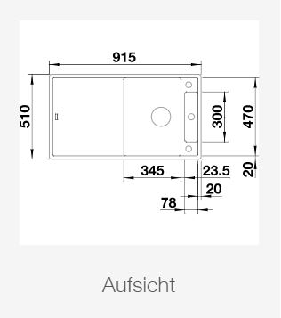 BLANCO Silgranitspüle AXIA III 5 S schwarz 525844