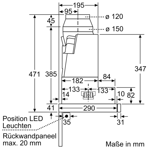 Siemens Flachschirmhaube 60cm Edelstahl LI67SA671