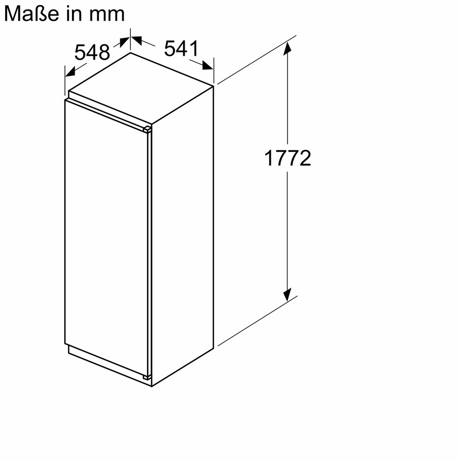 Constructa Einbau-Kühlschrank 177.5 x 56 cm CK181NSE0