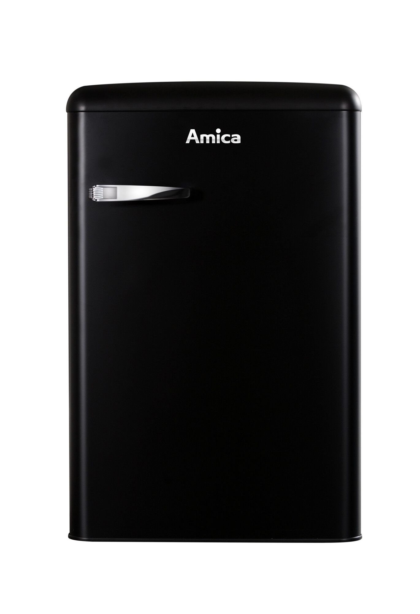 Amica Freistehender Kühlschrank mit Gefrierfach 88 cm Matt-schwarz KS15617MS