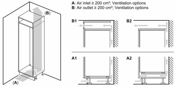 Siemens Einbau-Kühl-Gefrier-Kombination mit Gefrierbereich unten, 177.2x54.1cm, Schleppscharnier KI86NVSE0