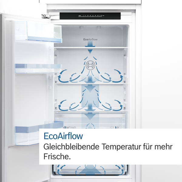 Bosch Einbaukühlschrank 88x56cm Schleppscharnier KIR21NSE0