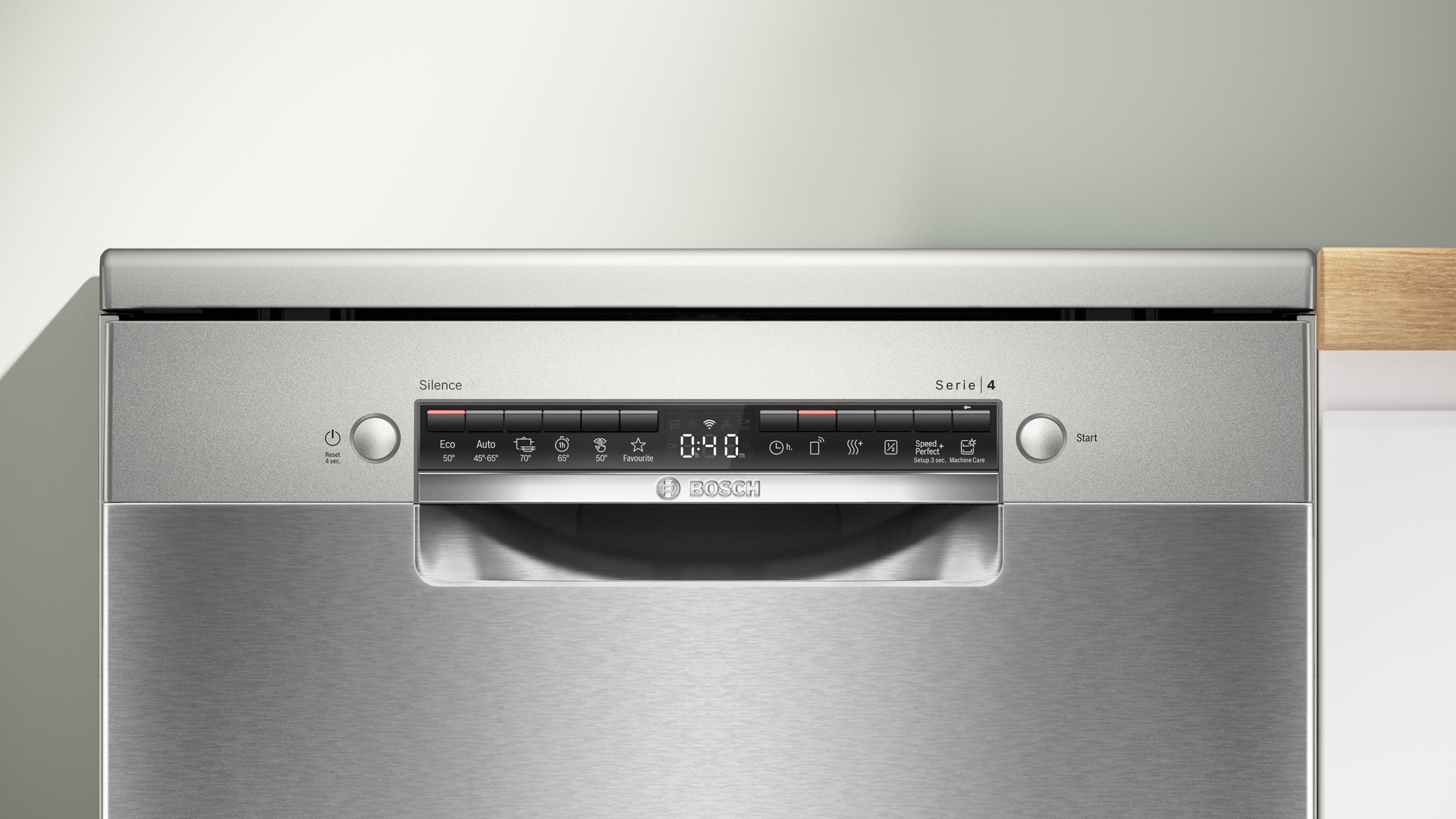 Bosch Freistehender Geschirrspüler 60 cm Silver Inox SMS4HVI00E