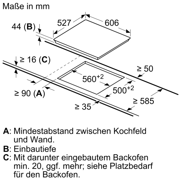 Bosch Elektro-Kochfeld 60cm mit Rahmen aufliegend PKN675DP1D