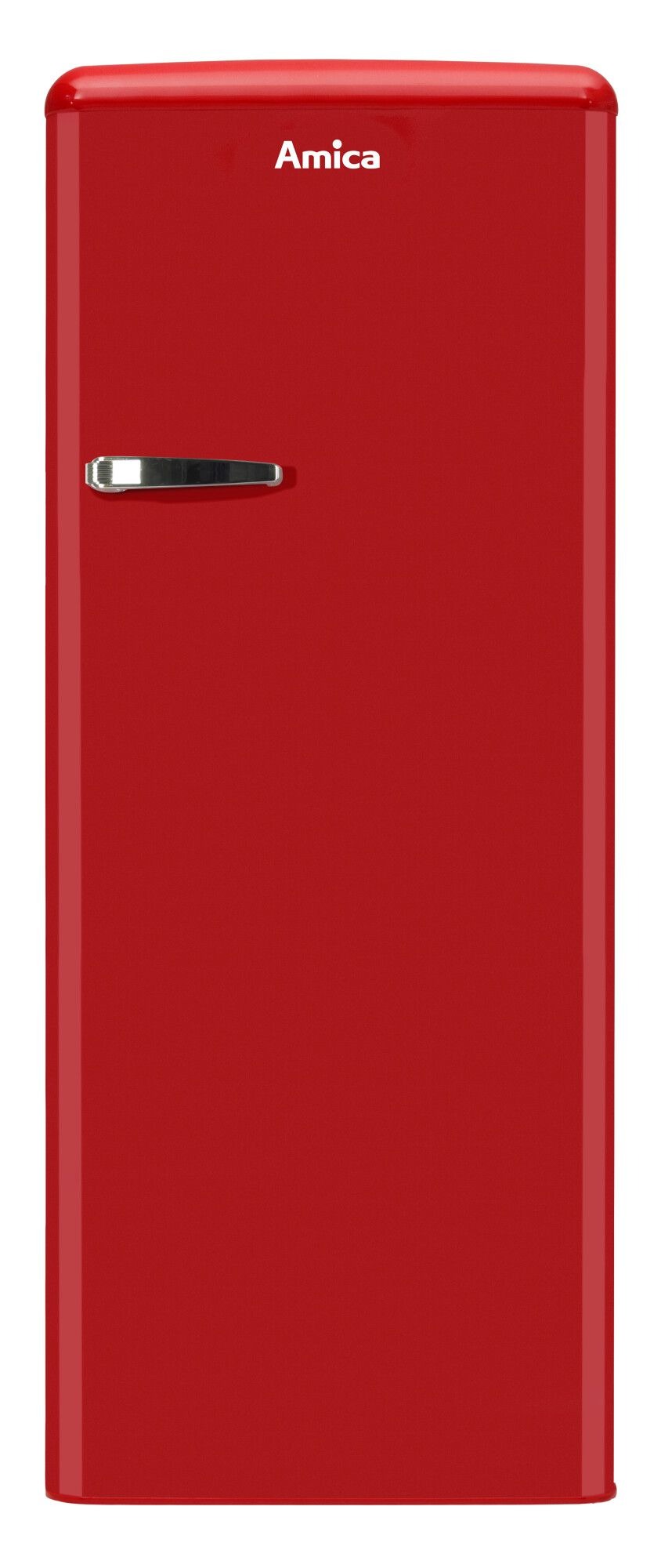 Amica Freistehender Kühlschrank mit Gefrierfach 144 cm Rot KSR364150R