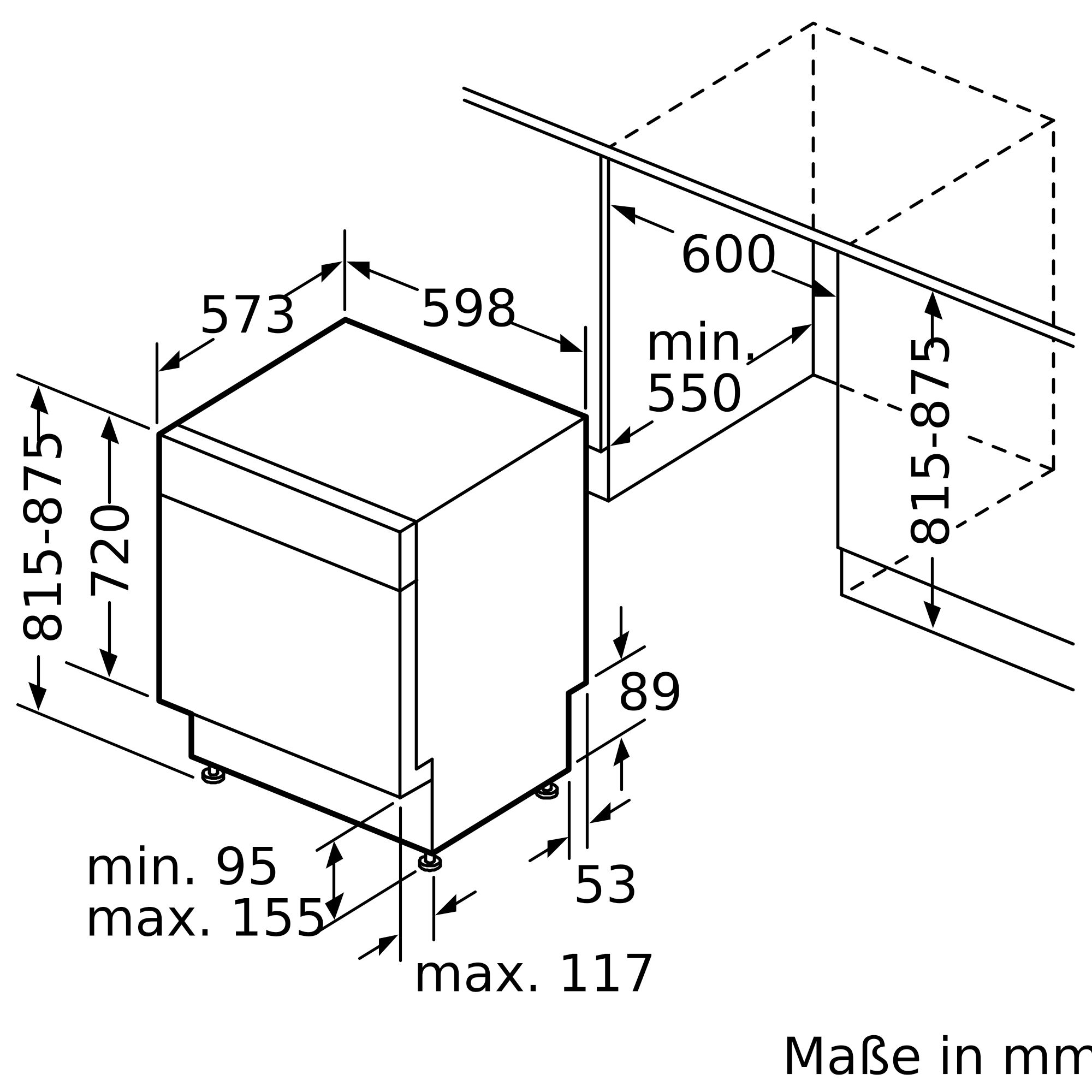 Bosch Unterbau-Geschirrspüler 60 cm Weiß SMU4HTW00E