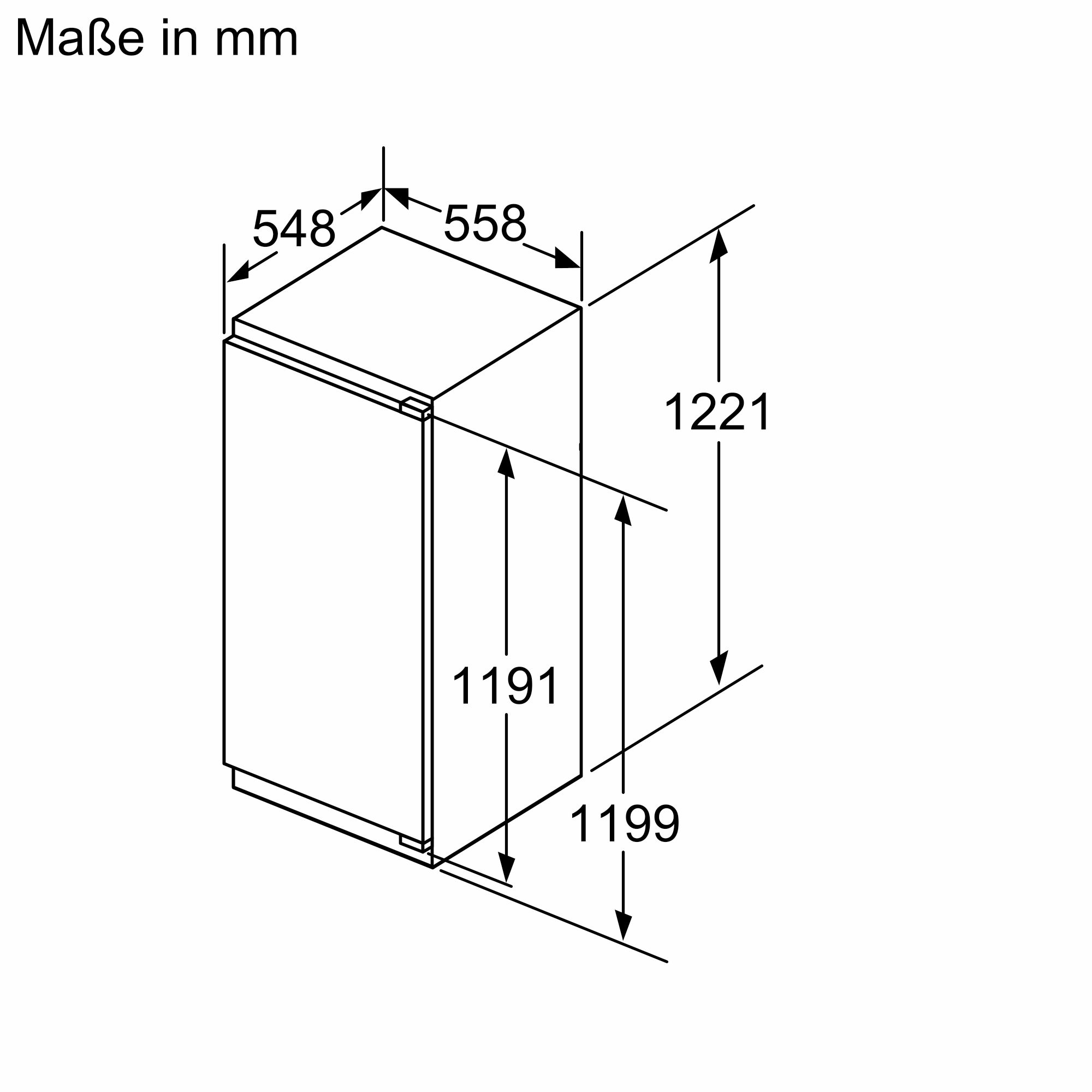 Siemens Einbau-Kühlschrank 122.5 x 56 cm KI42LADD1