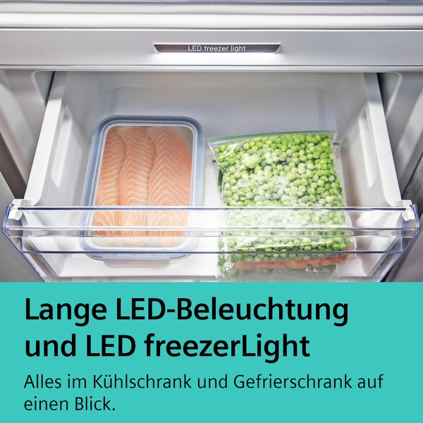 Siemens Kühl-Gefrier-Kombination iQ500 Edelstahl KG39NAIBT