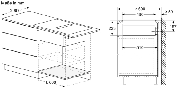 Siemens Induktionskochfeld mit Dunstabzug 80 cm ED811FQ15E