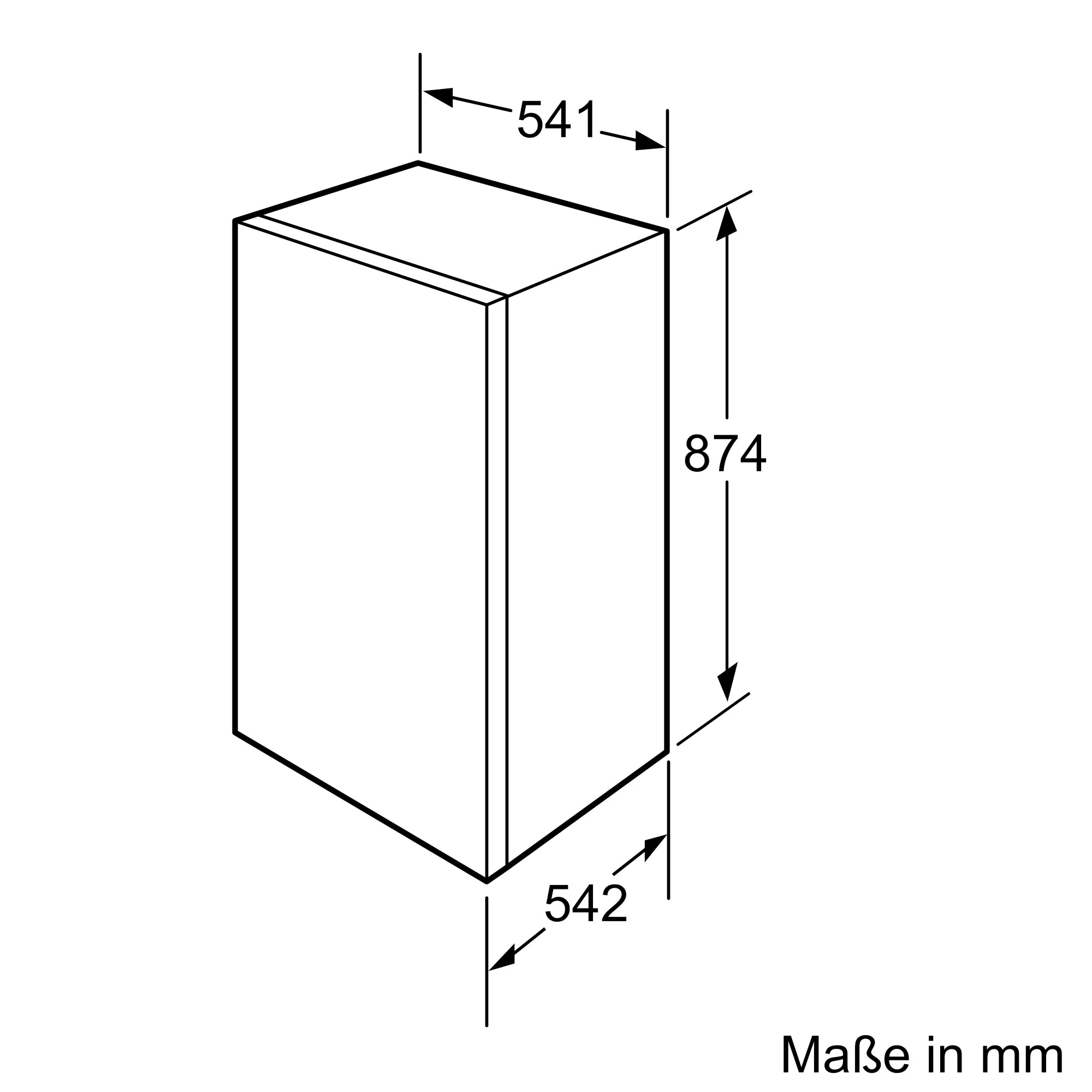 Constructa Einbaugefrierschrank 87.4 x 54.1 cm CE521VSE0