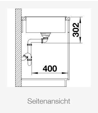 BLANCO Silgranitspüle AXIA III 5 S schwarz 525844