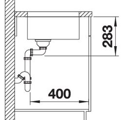 Blanco SUPRA 500-U Edelstahlspüle  Bürstfinish 518205