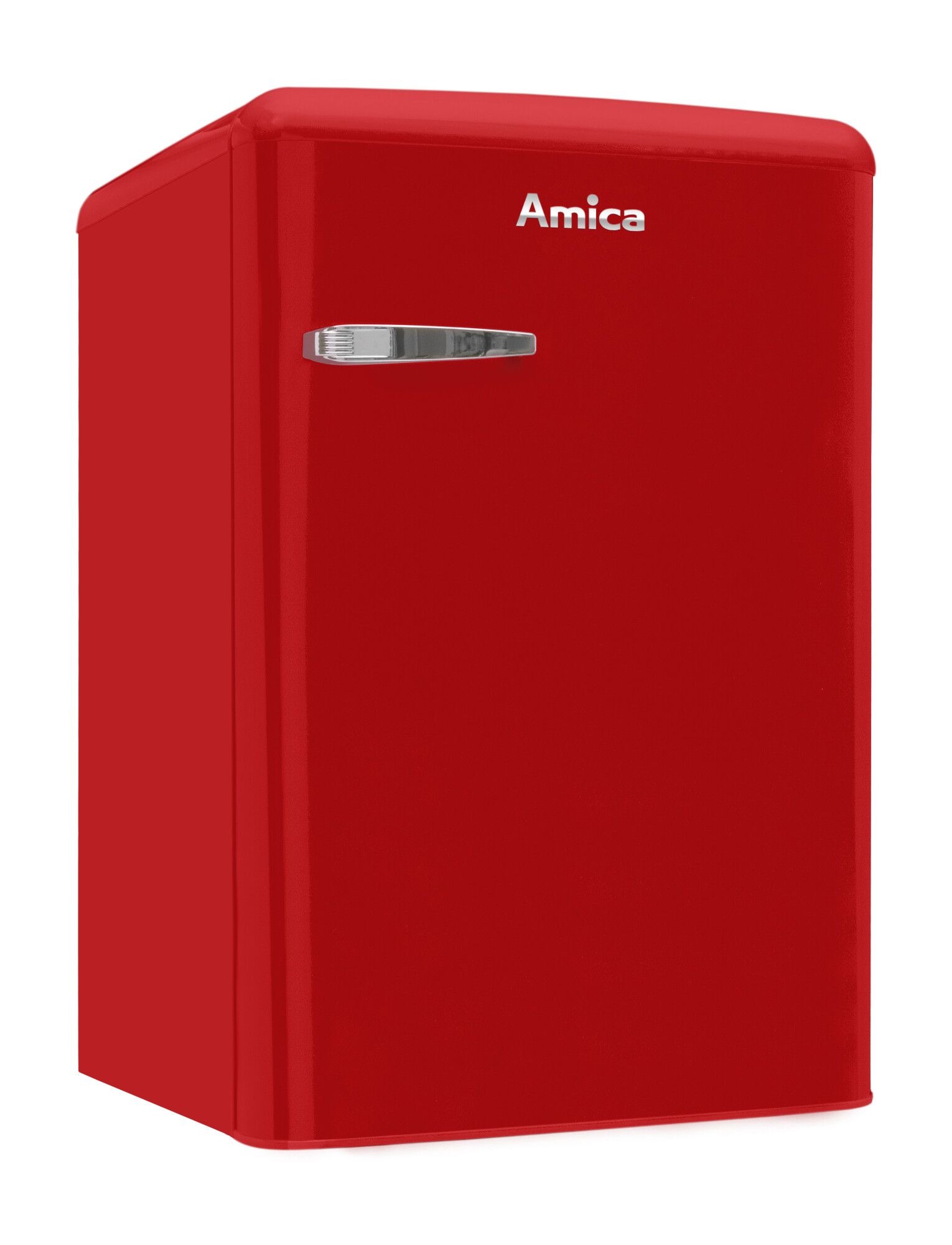 Amica Freistehender Kühlschrank 88 cm Rot VKS156201R
