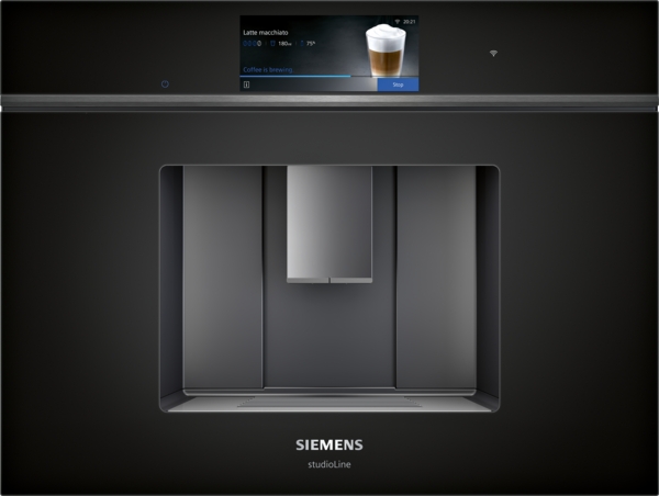 Siemens Studioline Einbau-Kaffeevollautomat iQ700 Schwarz CT918L1D0