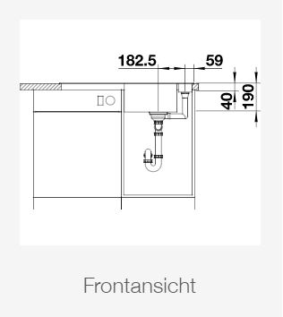 BLANCO Silgranitspüle AXIA III 5 S schwarz 525844