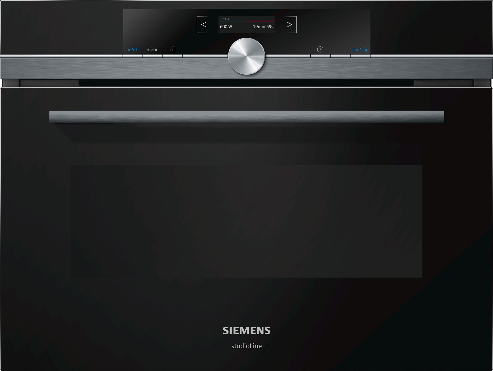 Ausstellungsgerät Siemens studioLine Einbau-Mikrowelle iQ700 schwarz CF834AGB1