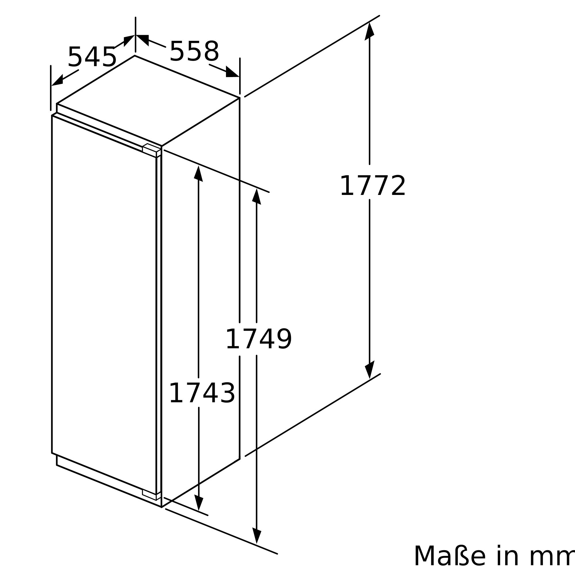 Bosch Einbau-Kühlschrank 177.5 x 56 cm KIF82PFE0