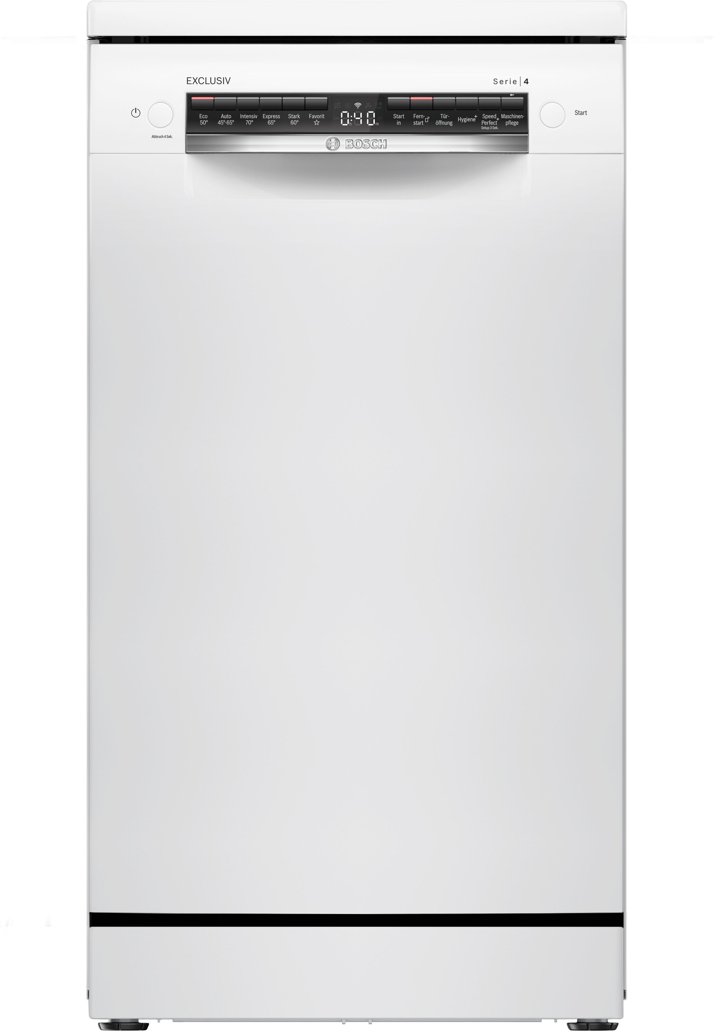 Bosch Freistehender Geschirrspüler 45 cm Weiß SPS4ELW01D